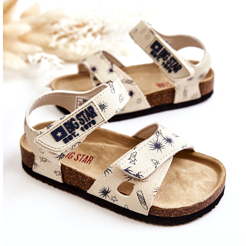 Dětské sandály Big Star JJ374379 Beige bílý 4