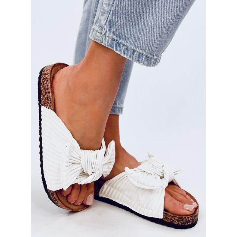 Korkové pantofle Moss White bílý 2 Korkové pantofle Moss White bílý 2