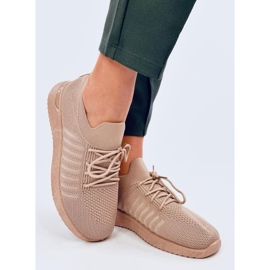 Sportovní boty s ponožkou Sharpe Khaki béžový 2
