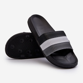 Klasické pánské žabky s ramínky Black Sylri černý 1