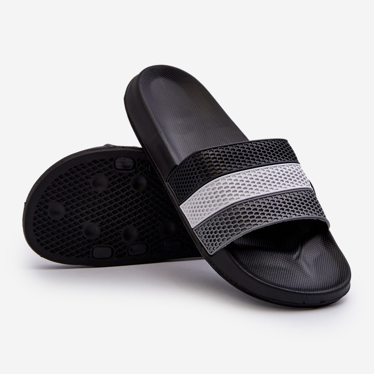 Klasické pánské žabky s ramínky Black Sylri černý 1