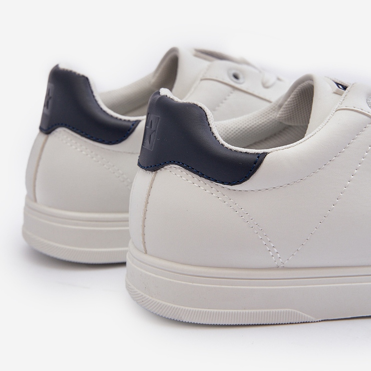 Pánské nízké tenisky Eco Leather Big Star NN174282 Bílé bílý 1 Pánské nízké tenisky Eco Leather Big Star NN174282 Bílé bílý 1