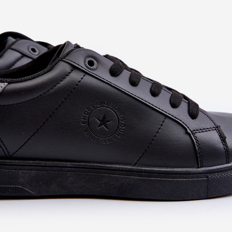 Pánské nízké tenisky Eco Leather Big Star NN174284 Black černý 1