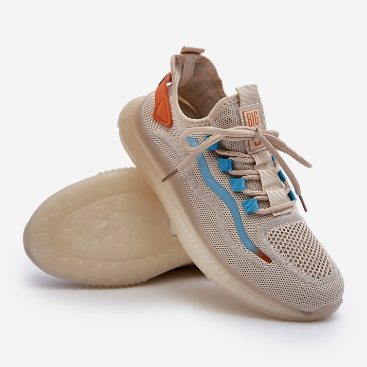 Pánská sportovní obuv HI-POLY System Big Star NN174452 Béžová béžový 1 Pánská sportovní obuv HI-POLY System Big Star NN174452 Béžová béžový 1