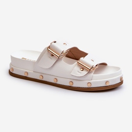 Dámské žabky na platformě Big Star NN274081 White bílý 2