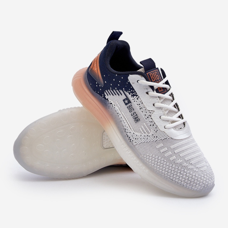 Pánská sportovní obuv HI-POLY System Big Star NN174474 Navy Blue šedá 1