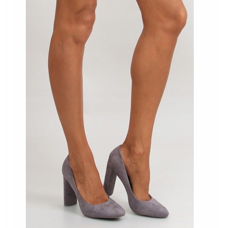 Lodičky na oválném sloupku le027p Šedá 1