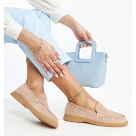 Béžové semišové boty značky Rumay béžový 1