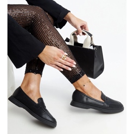 Černé klasické mokasíny Nawrah černý 1