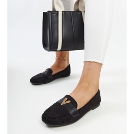 Černé mokasíny s ozdobou Namal černý 1