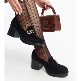 Černé lodičky Aludra na vysokém podpatku černá 1