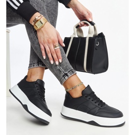 Černé tenisky se silnou podrážkou Rafida černá 1