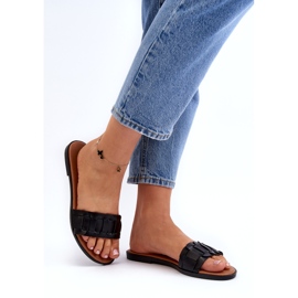 Seastar Dámský byt -vysoko -napěťové pantofle černá 3