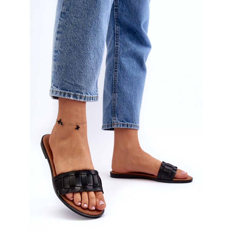 Seastar Dámský byt -vysoko -napěťové pantofle černá 4