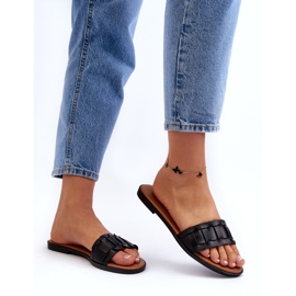 Seastar Dámský byt -vysoko -napěťové pantofle černá 5