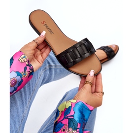 Seastar Dámský byt -vysoko -napěťové pantofle černá 7