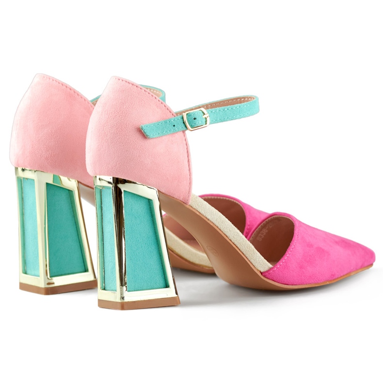 Elegantní jarní růžové otevřené lodičky na elegantním vysokém podpatku růžový 1 Elegantní jarní růžové otevřené lodičky na elegantním vysokém podpatku růžový 1