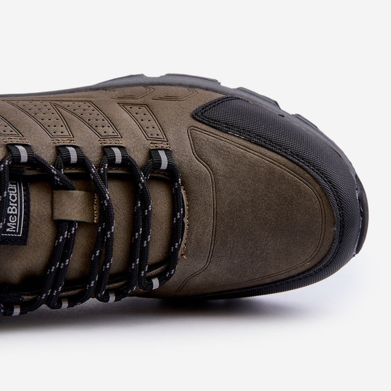 Khaki McBraun pánské turistické boty zelená 2