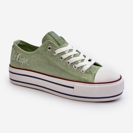Dámské tenisky se silnou podrážkou Lee Cooper LCW-24-31-2217 zelená zelený 1