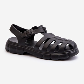 Dámské pěnové římské sandály Black Gasaria černý 1