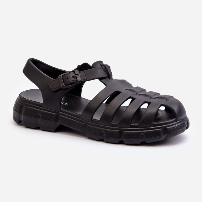 Dámské pěnové římské sandály Black Gasaria černý 1