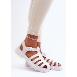 Dámské pěnové římské sandály White Gasaria bílý 2 Dámské pěnové římské sandály White Gasaria bílý 2