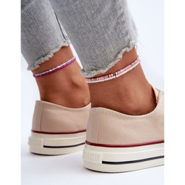Dámské nízké tenisky Big Star NN274272 Béžová béžový 2