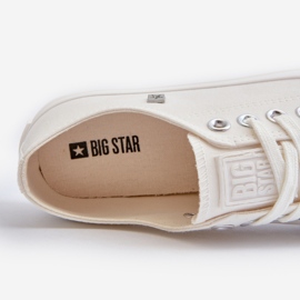 Klasické dámské tenisky Big Star NN274285 Bílé bílý 4
