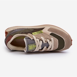 Sportovní obuv Pánské tenisky Memory Foam System Big Star NN174345 Khaki zelený 2