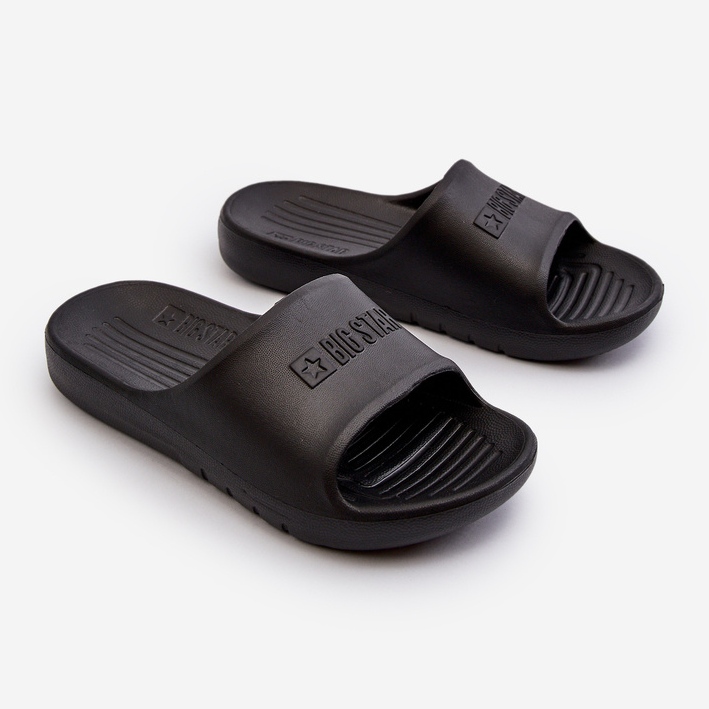 Lehké dětské pěnové pantofle Big Star NN374556 Black černá 1