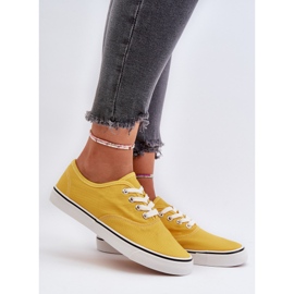 Dámské klasické žluté tenisky Sneakers Olvali žluť 2