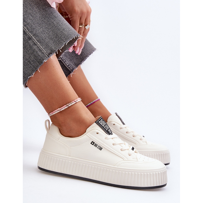 Dámské Tenisky na platformě Big Star NN274254 Bílé bílý 1