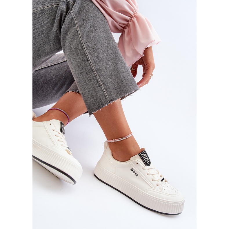 Dámské Tenisky na platformě Big Star NN274254 Bílé bílý 2