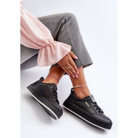 Dámské Tenisky na platformě Big Star NN274255 Černá 2