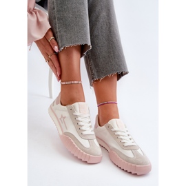 Dámské nízké tenisky Big Star NN274868 Růžové růžový 2