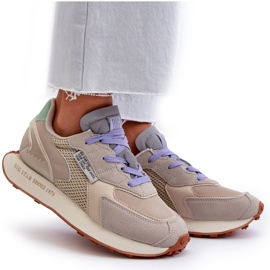 Dámské tenisky na platformě Memory Foam Big Star Platform NN274681 Beige béžový 12