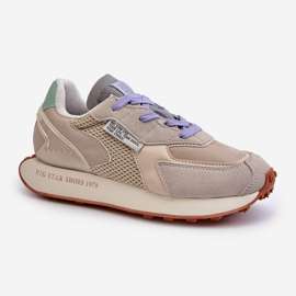 Dámské tenisky na platformě Memory Foam Big Star Platform NN274681 Beige béžový 4