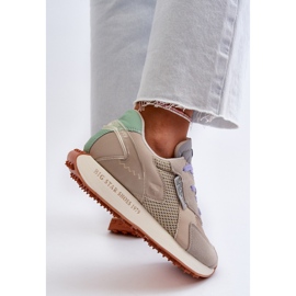 Dámské tenisky na platformě Memory Foam Big Star Platform NN274681 Beige béžový 8