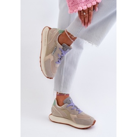 Dámské tenisky na platformě Memory Foam Big Star Platform NN274681 Beige béžový 9