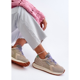 Dámské tenisky na platformě Memory Foam Big Star Platform NN274681 Beige béžový 2