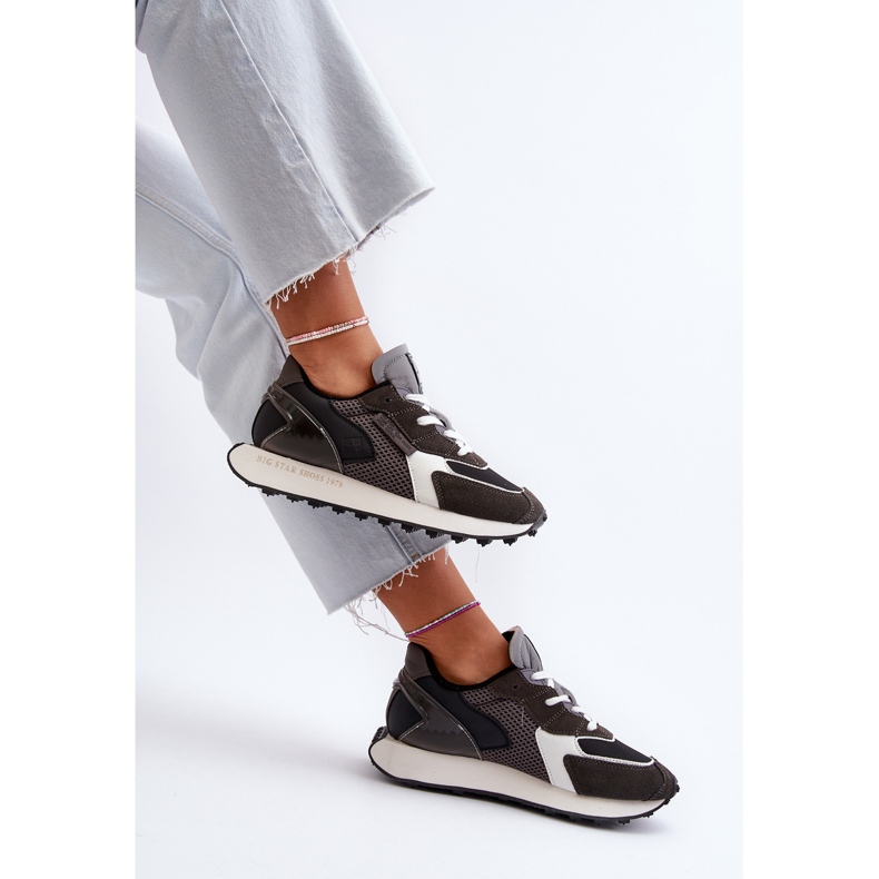 Dámské tenisky na platformě Memory Foam Big Star Platform NN274683 Black černá 1