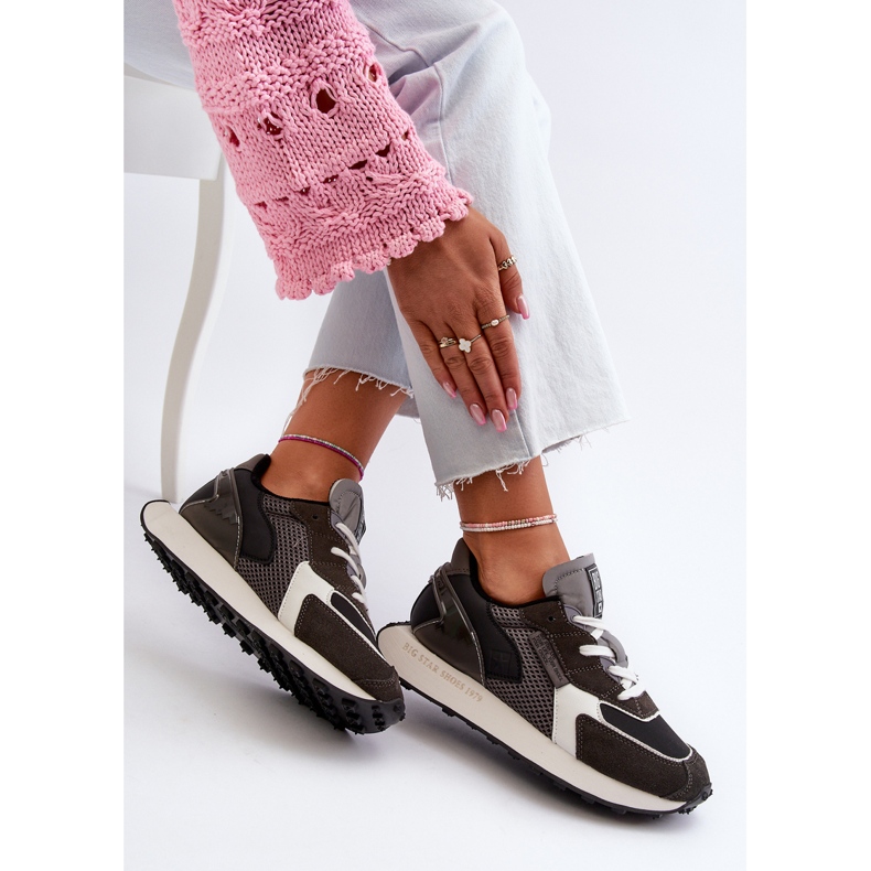 Dámské tenisky na platformě Memory Foam Big Star Platform NN274683 Black černý 2