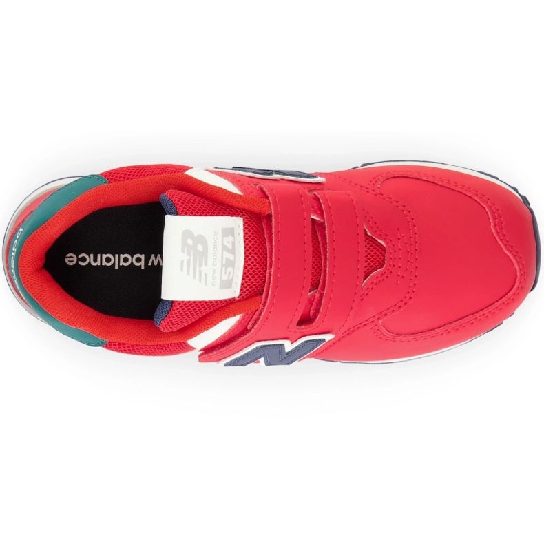 Boty New Balance PV574CU červený 1