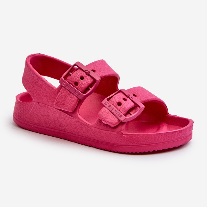 Lehké dětské sandály s přezkami Big Star NN374540 Fuchsia růžový 2