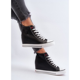 Dámské tenisky na klínku Cross Jeans NN2R4005 Black černý 1