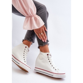 Dámské tenisky na klínku Cross Jeans NN2R4004 White bílý 1