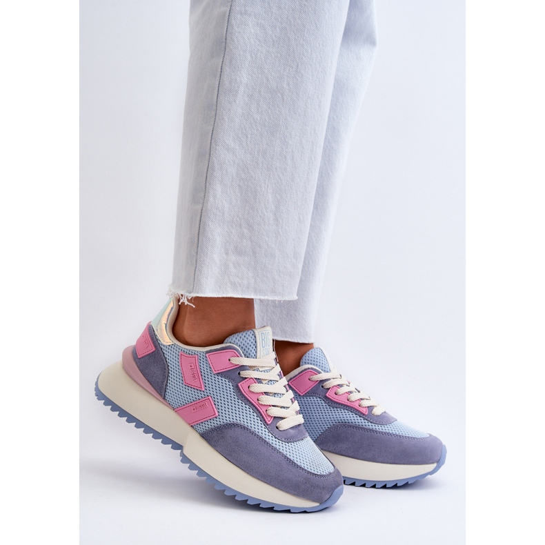 Dámské tenisky Big Star NN274974 Modré modrý 2 Dámské tenisky Big Star NN274974 Modré modrý 2