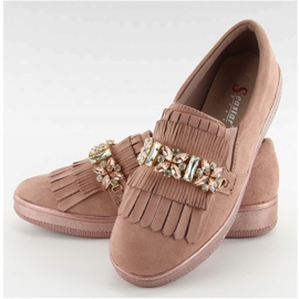 Slipy na perlové podrážce t277p Pink růžový 1 Slipy na perlové podrážce t277p Pink růžový 1