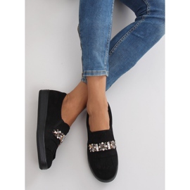 Slipy na perlové podrážce t277p Black černý 1