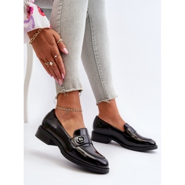 Dámské lakované mokasíny černé Dilhela černý 1
